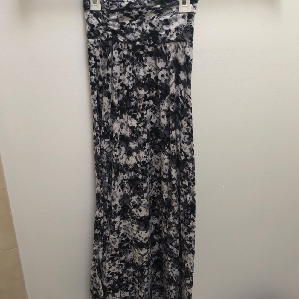 Black and White Maxi Skirt